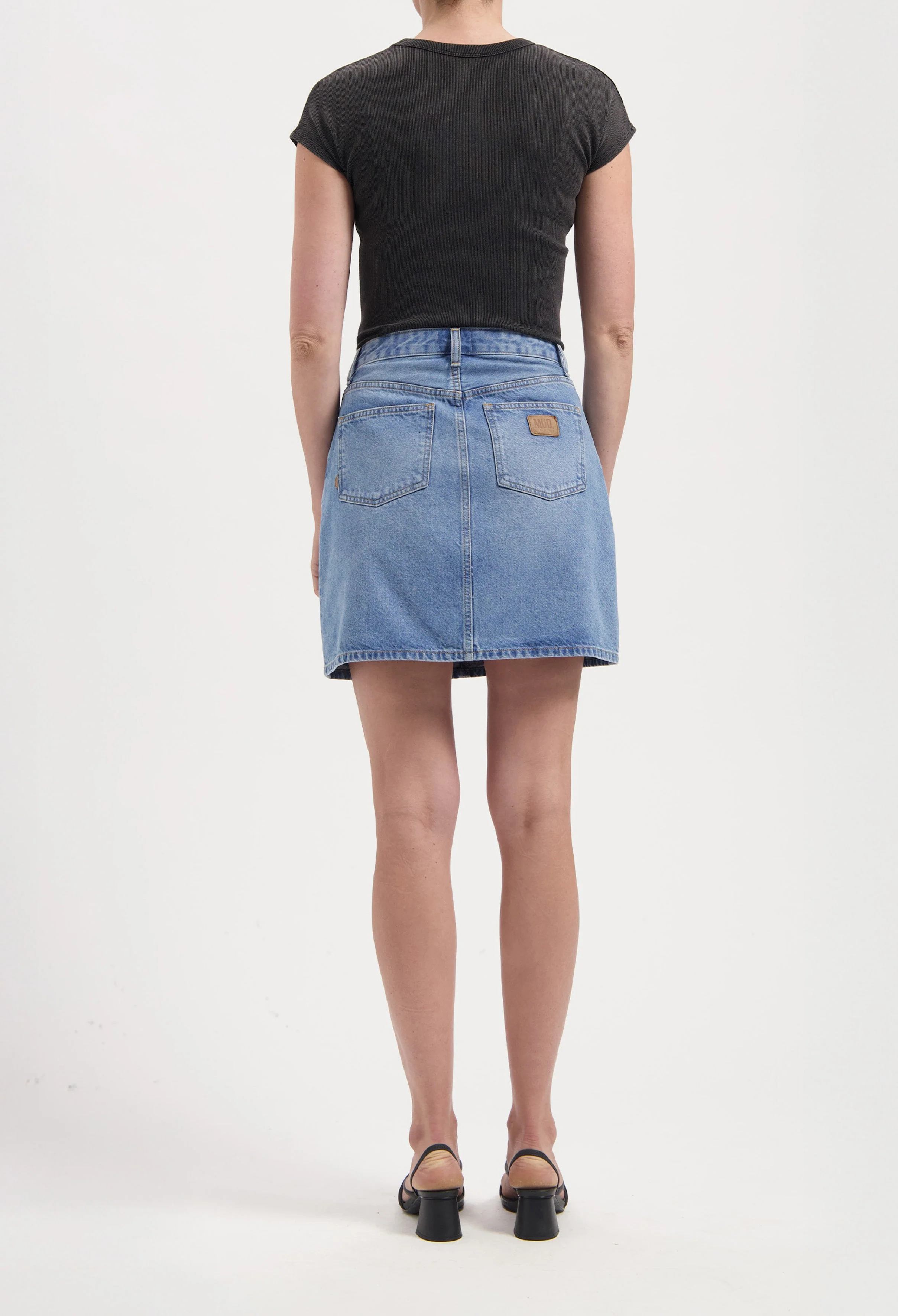 Audry Mini Skirt - Light Stone Vintage - Image 3