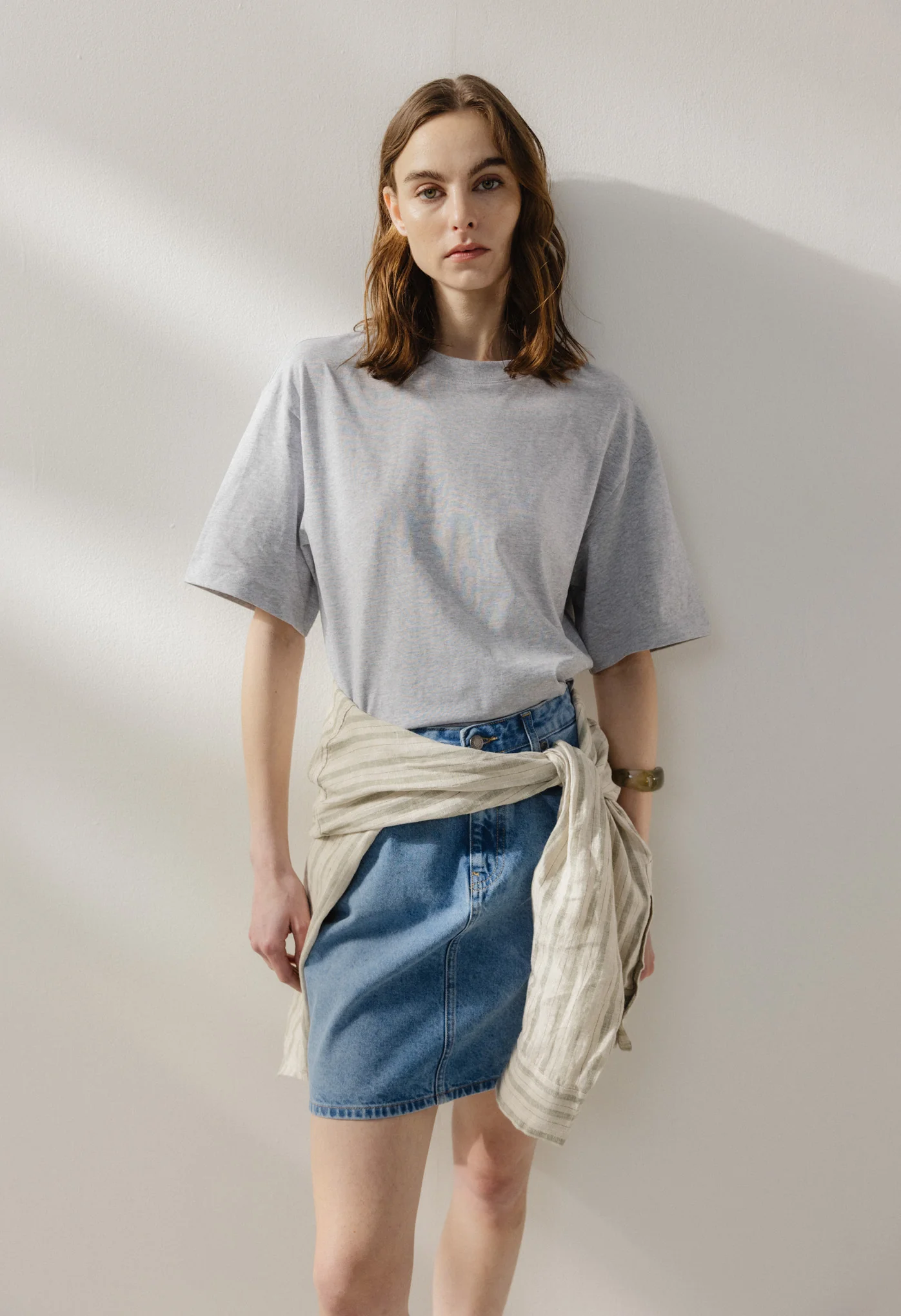 Audry Mini Skirt - Light Stone Vintage - Image 8