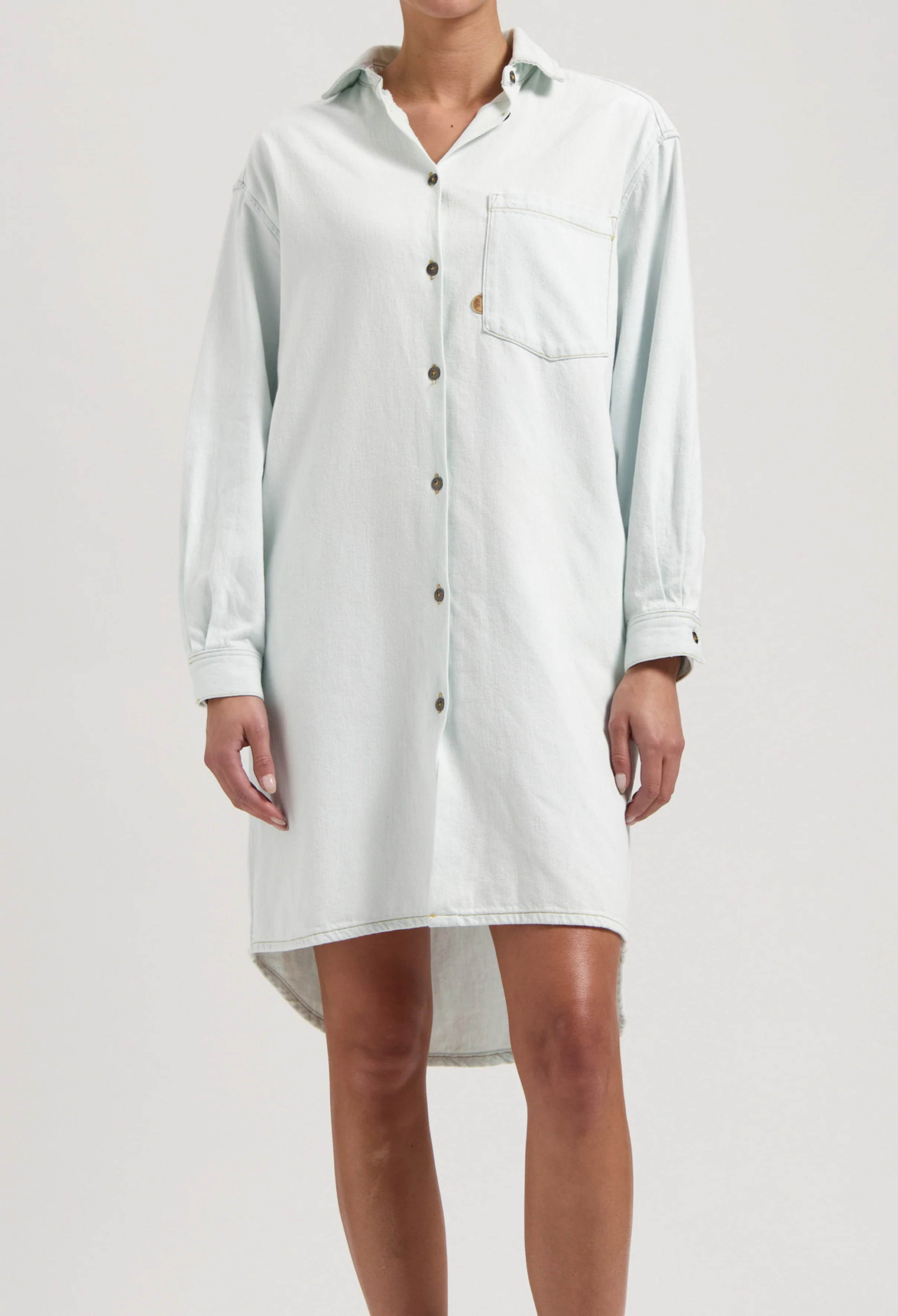 Ella Denim Dress - Sun Stone - Image 4