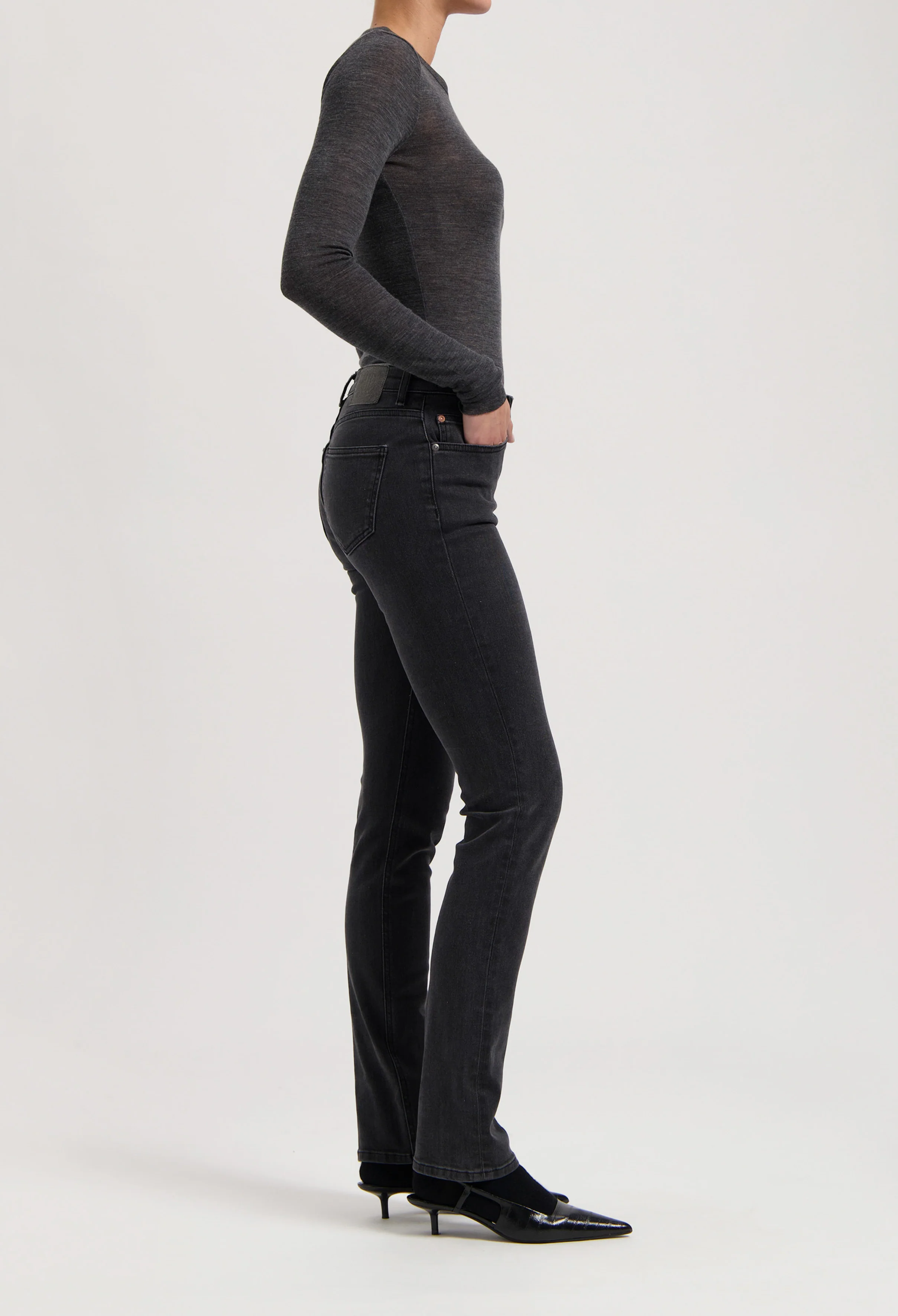 Faye Low Slim - Stone Black - Image 8