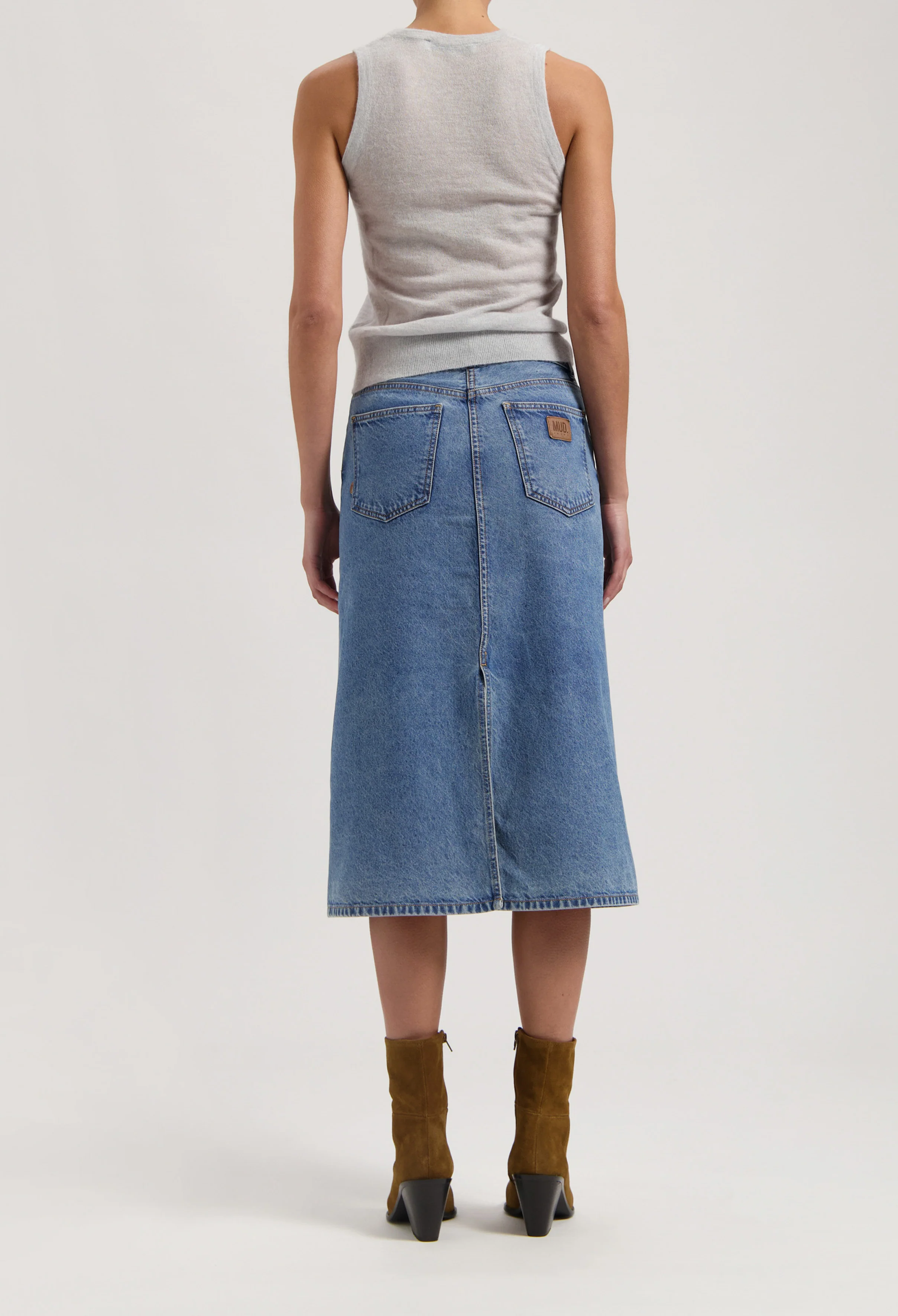 Gwen Mid Skirt - Stone Vintage - Image 3