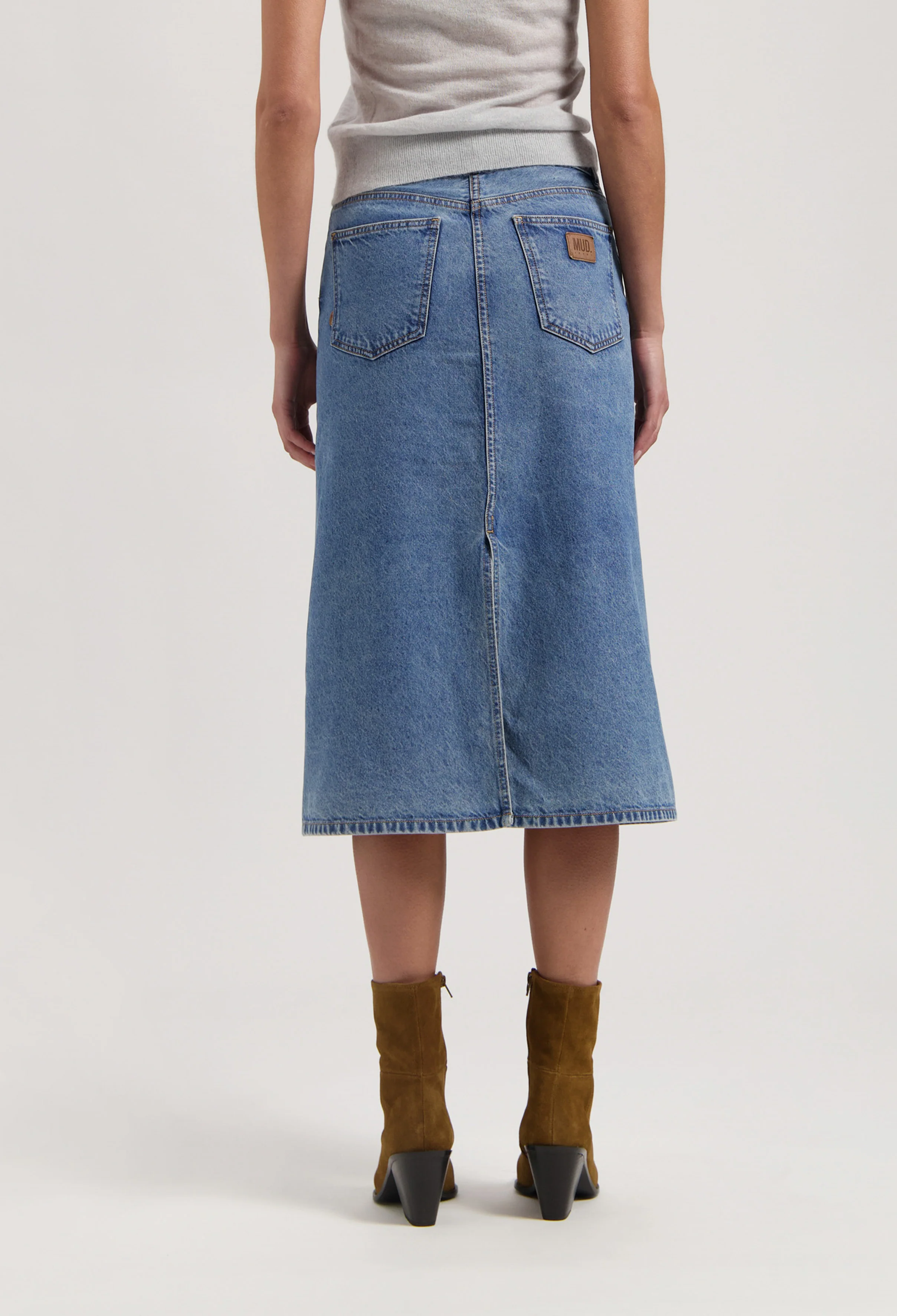 Gwen Mid Skirt - Stone Vintage - Image 5