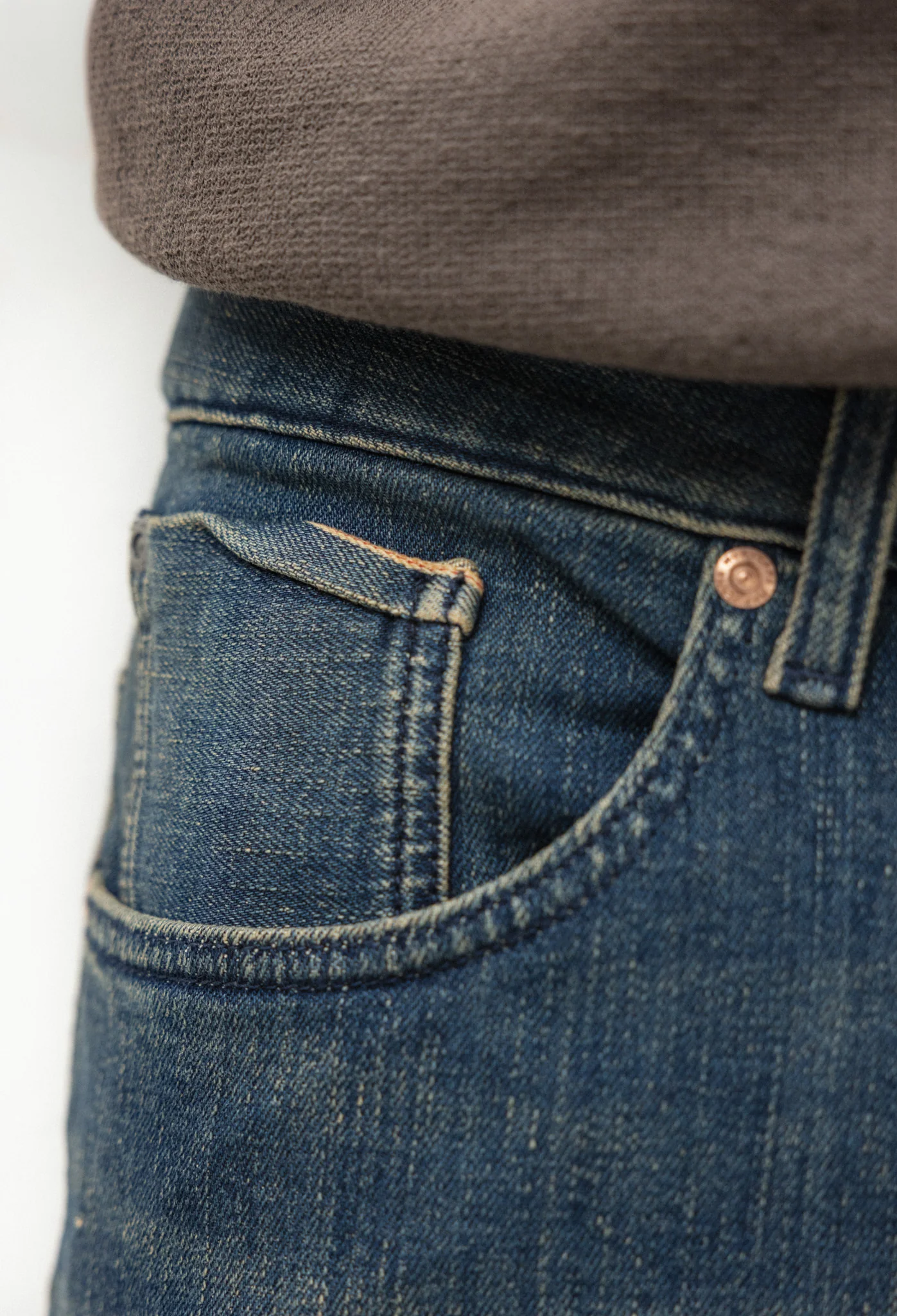 Hank Mid Tapered Selvedge - Earth Blue - Image 7
