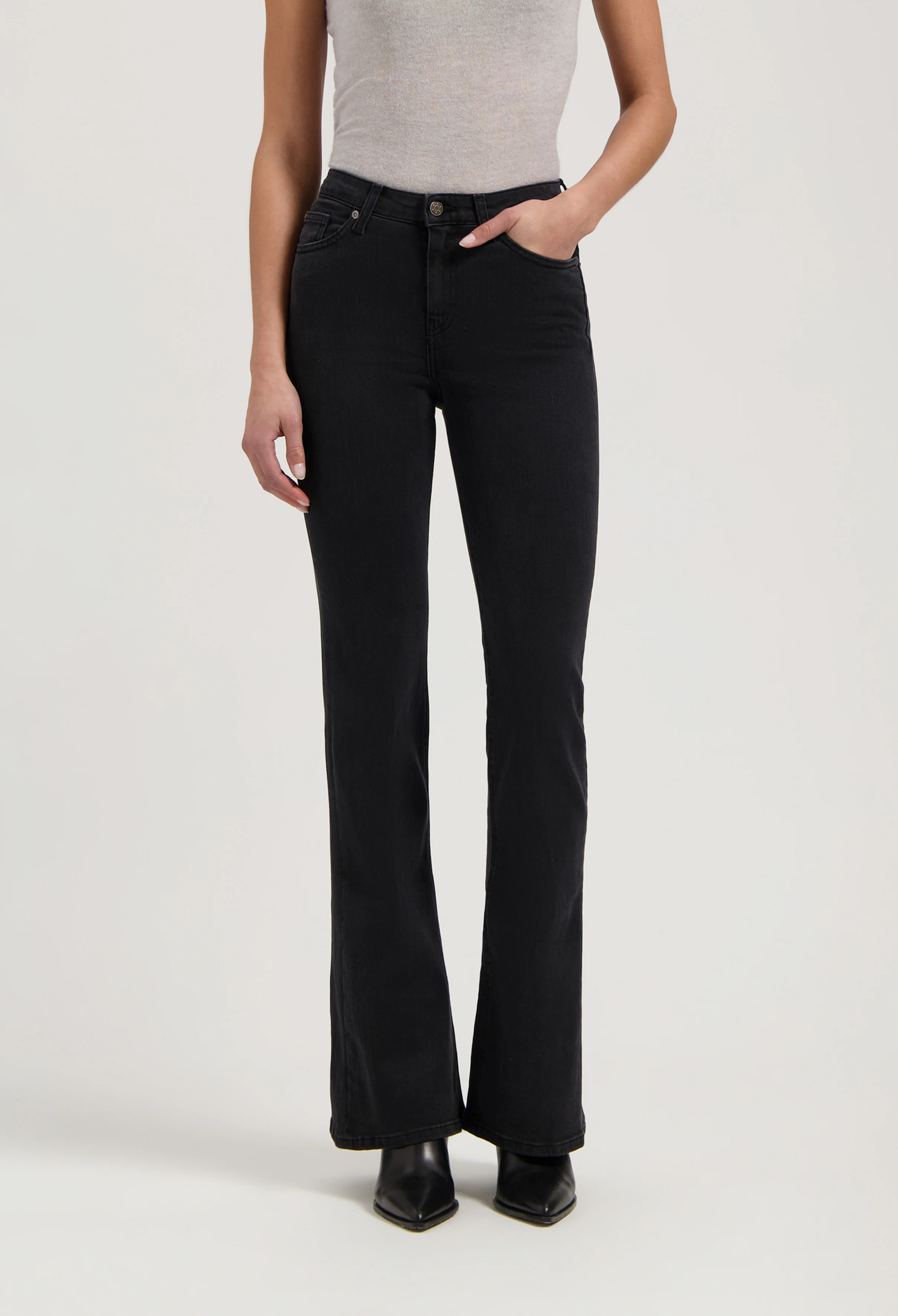 Isy High Flared - Stone Black - Image 4