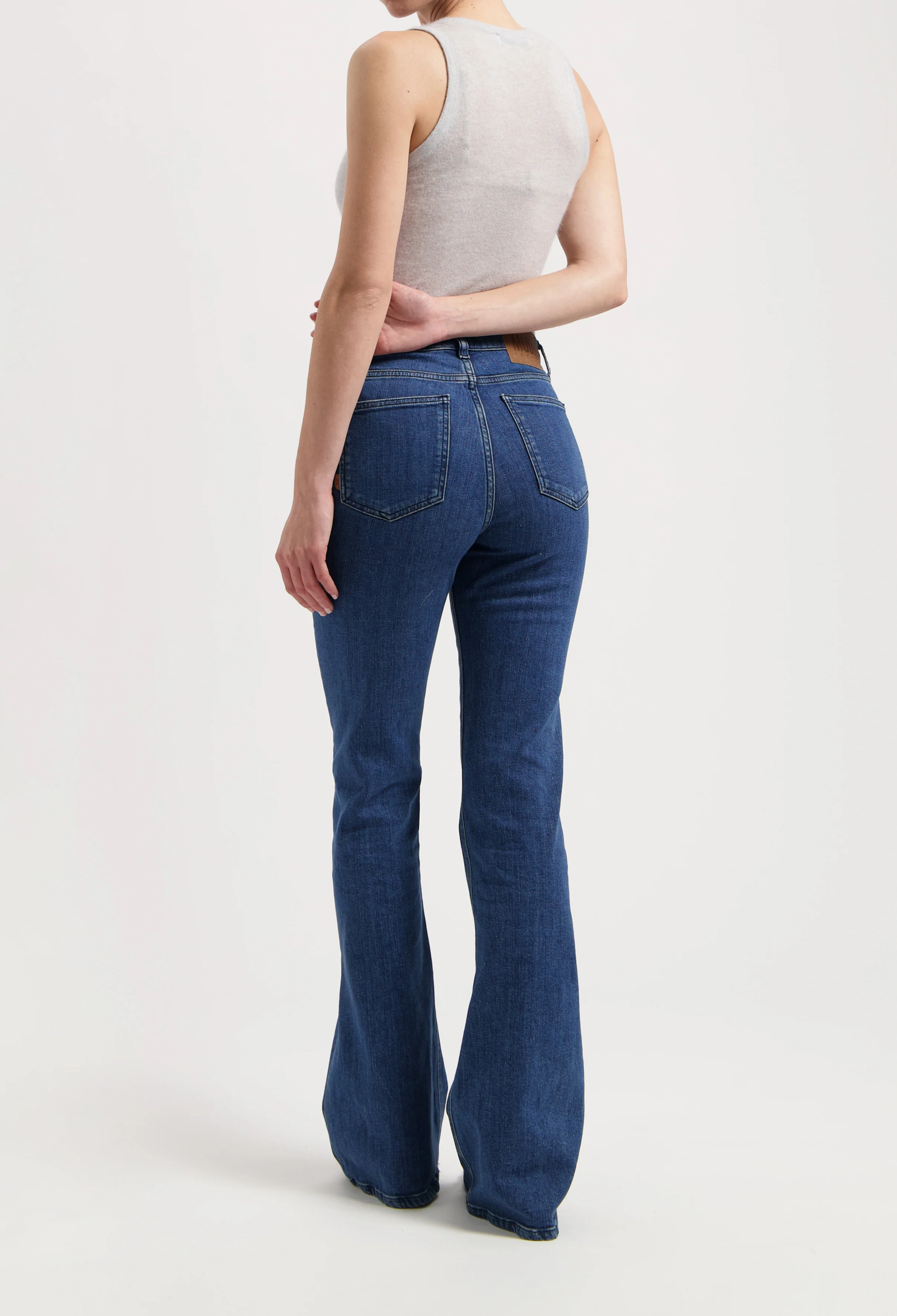 Isy High Flared - Stone Indigo - Image 3