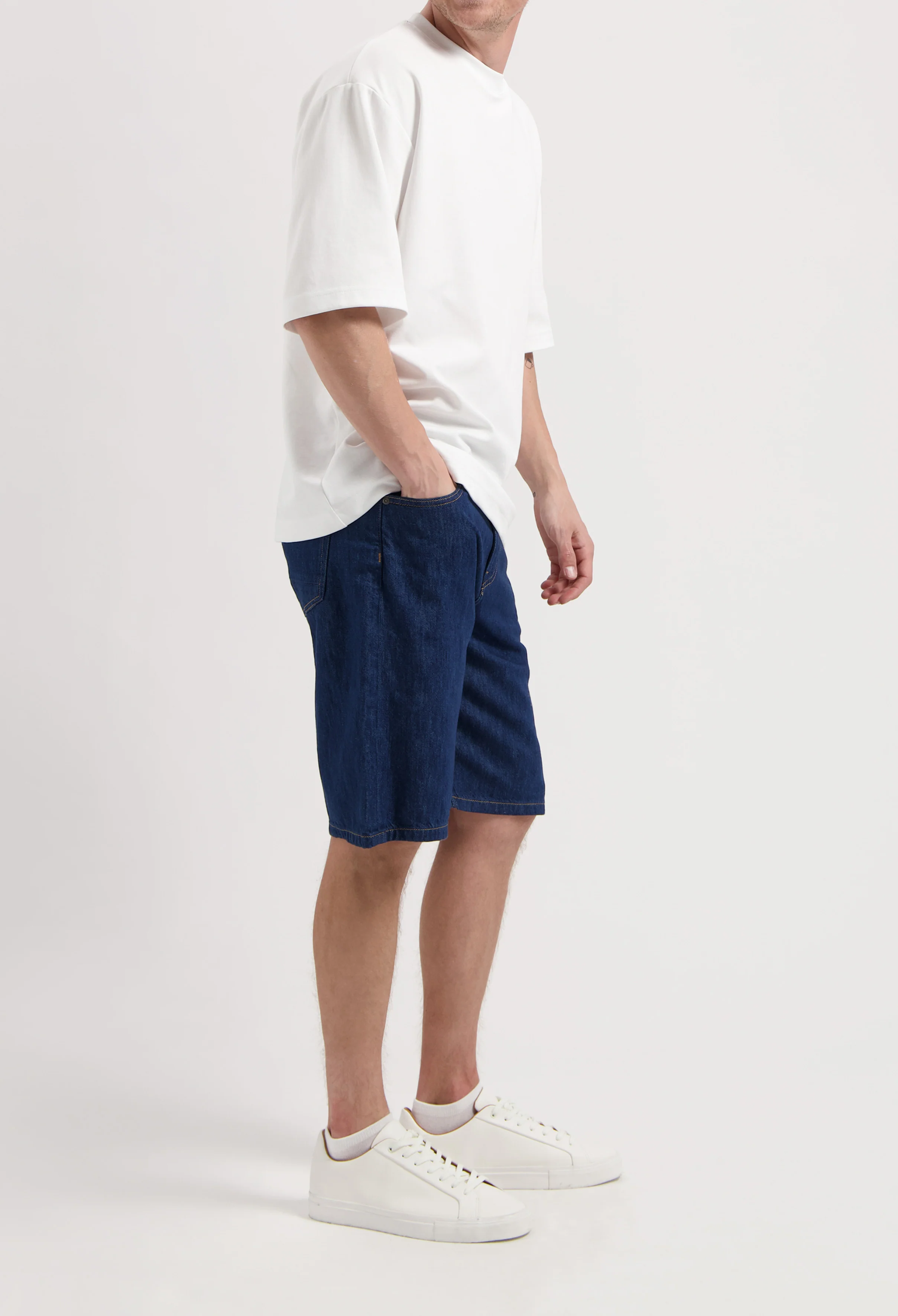 James Denim Short - Stone Indigo - Image 3