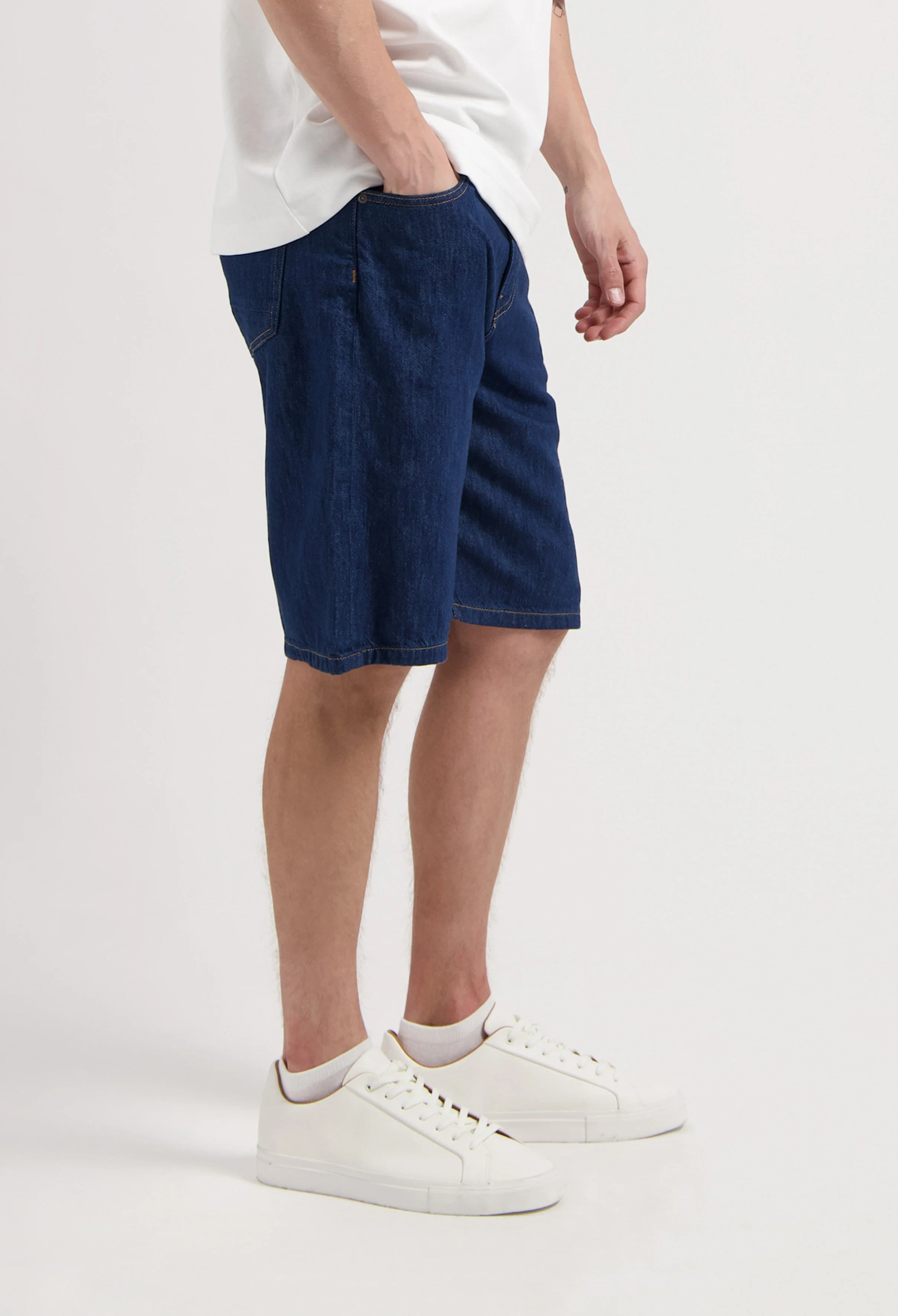 James Denim Short - Stone Indigo - Image 5