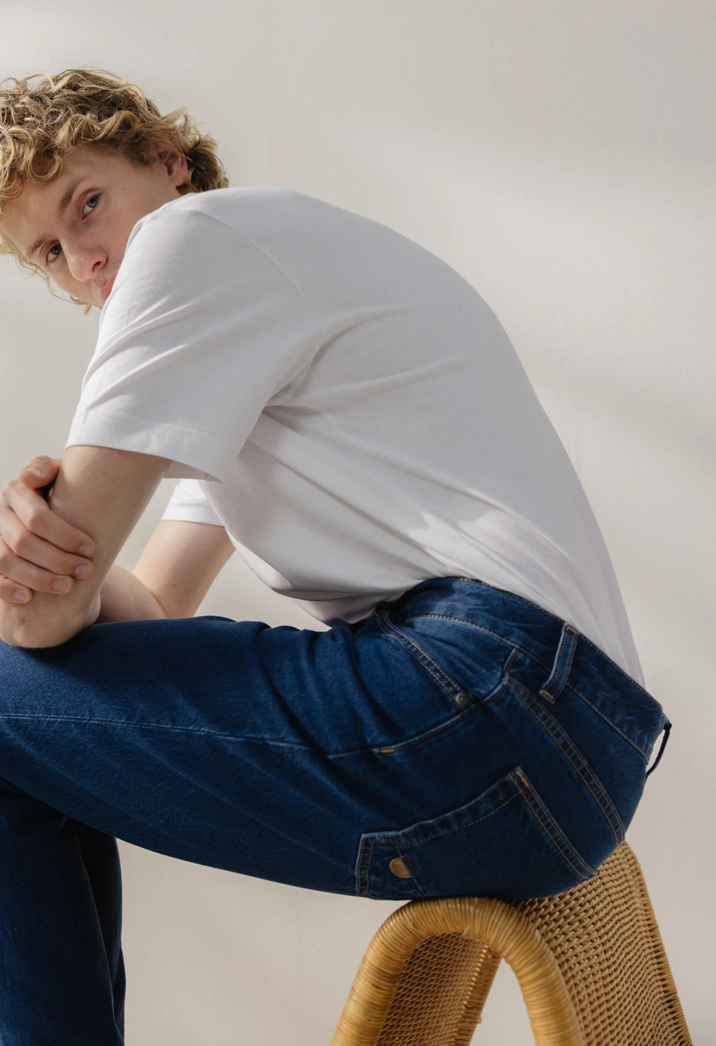 John Mid Straight - Stone Indigo - Image 12