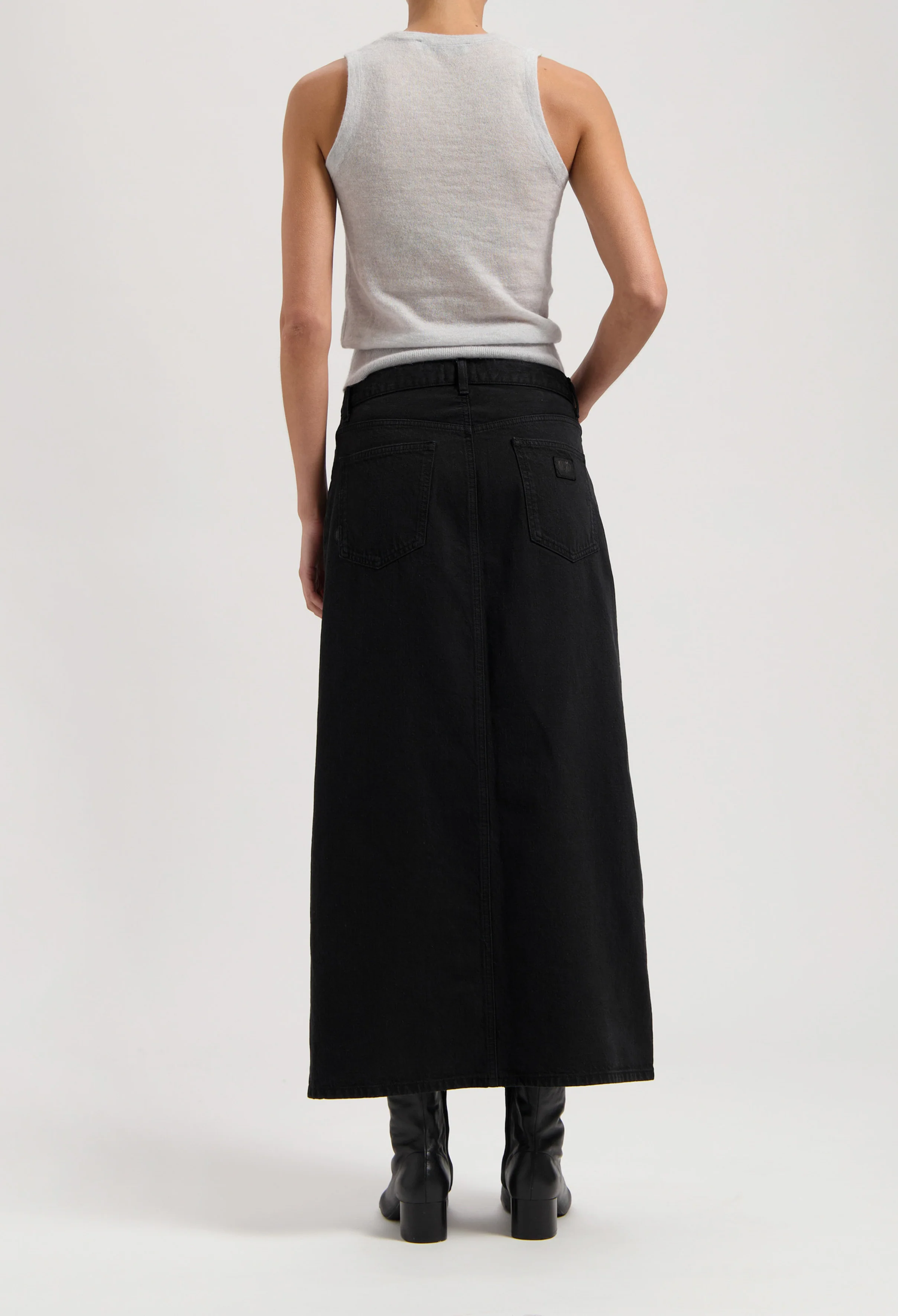 Lena Long Skirt - Nero Nero - Image 3