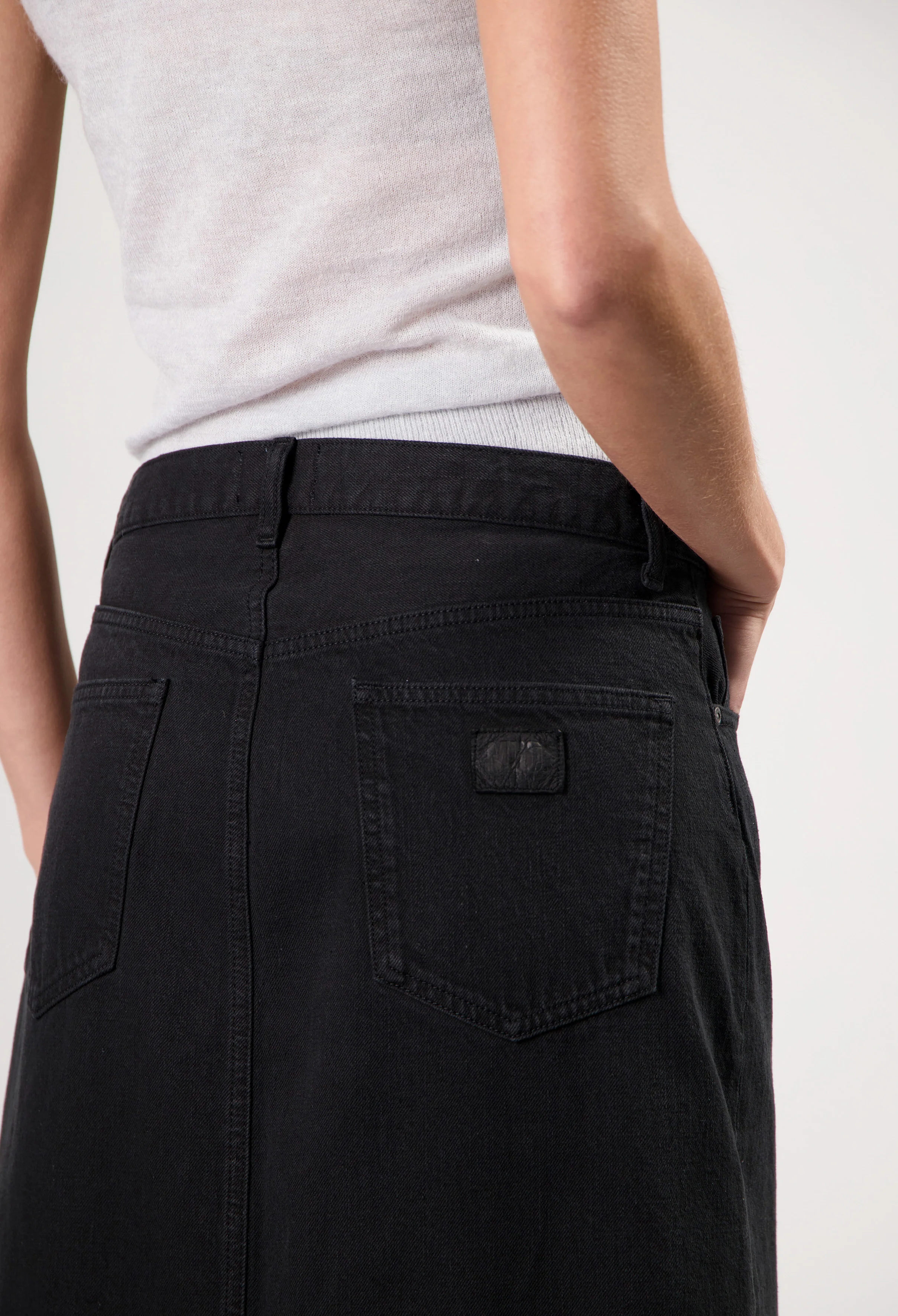 Lena Long Skirt - Nero Nero - Image 6
