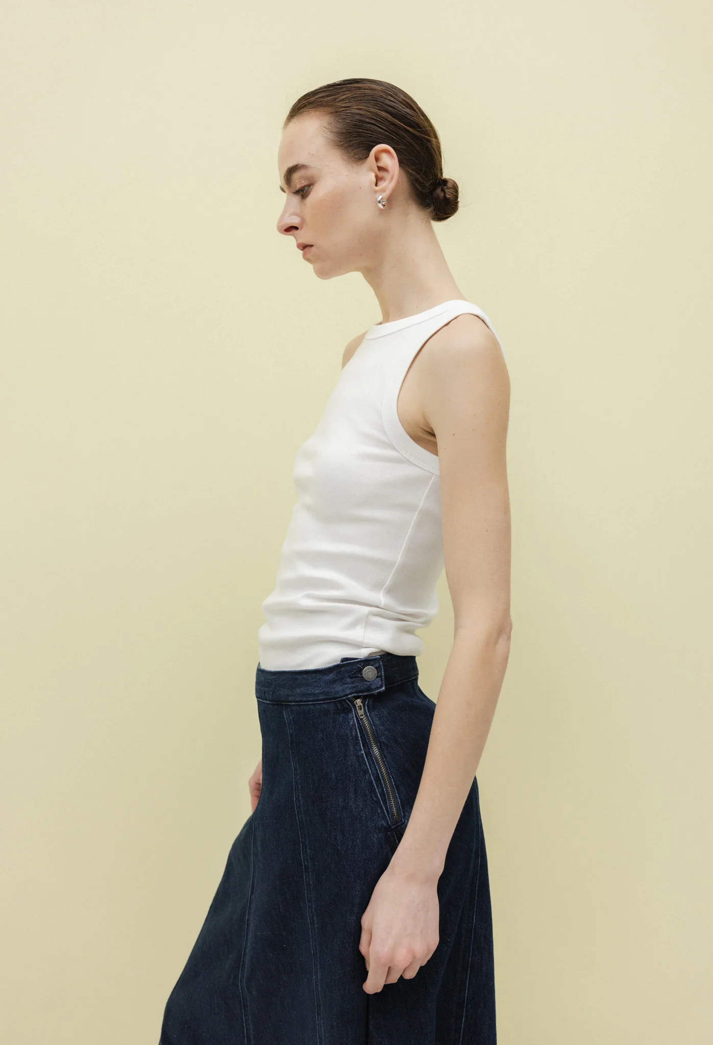 Mae Panel Skirt - Stone Indigo - Image 10