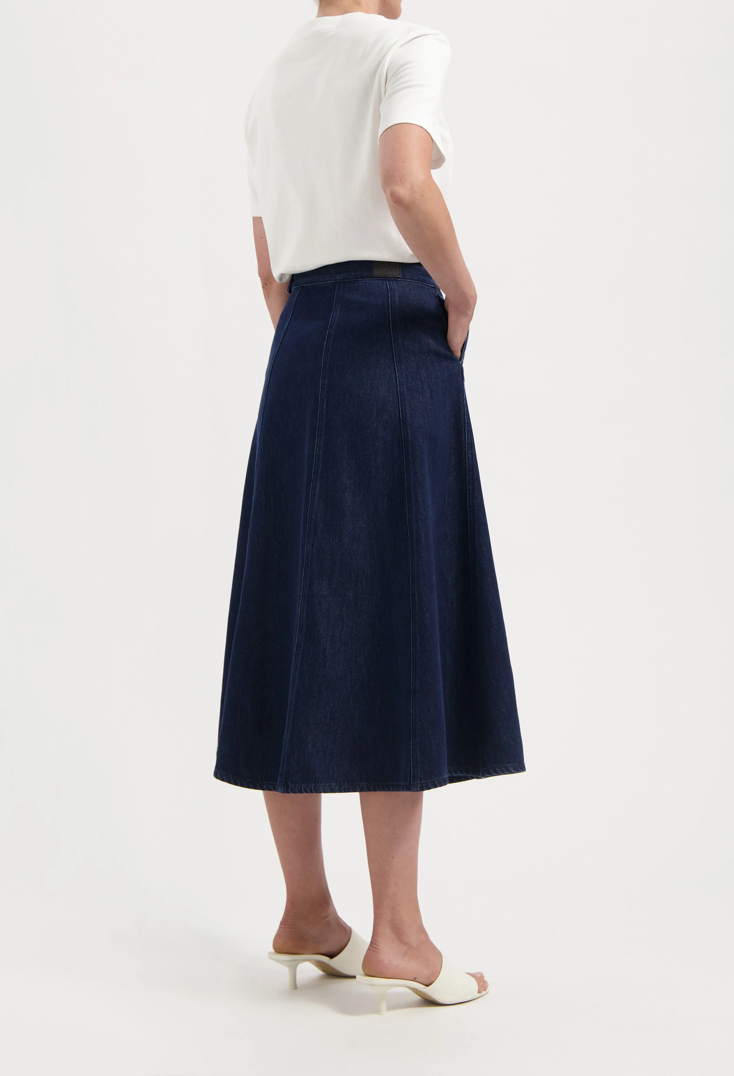 Mae Panel Skirt - Stone Indigo - Image 2