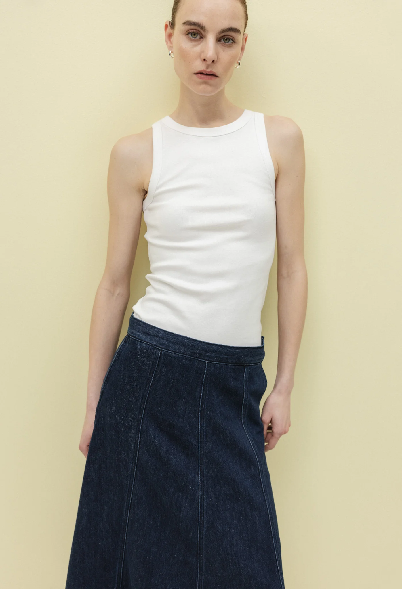 Mae Panel Skirt - Stone Indigo - Image 9