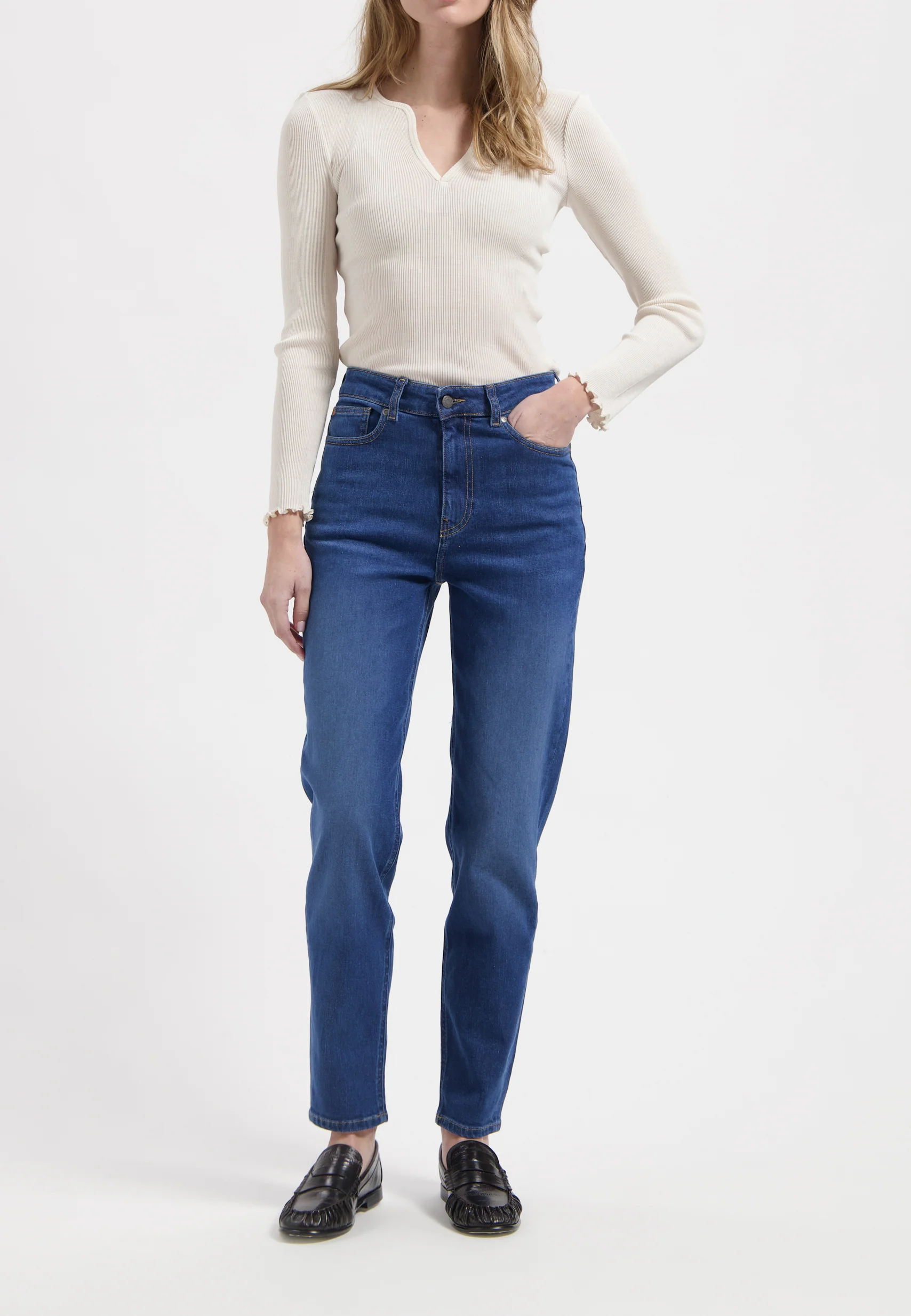 Mams High Tapered - Stone Indigo - Image 7